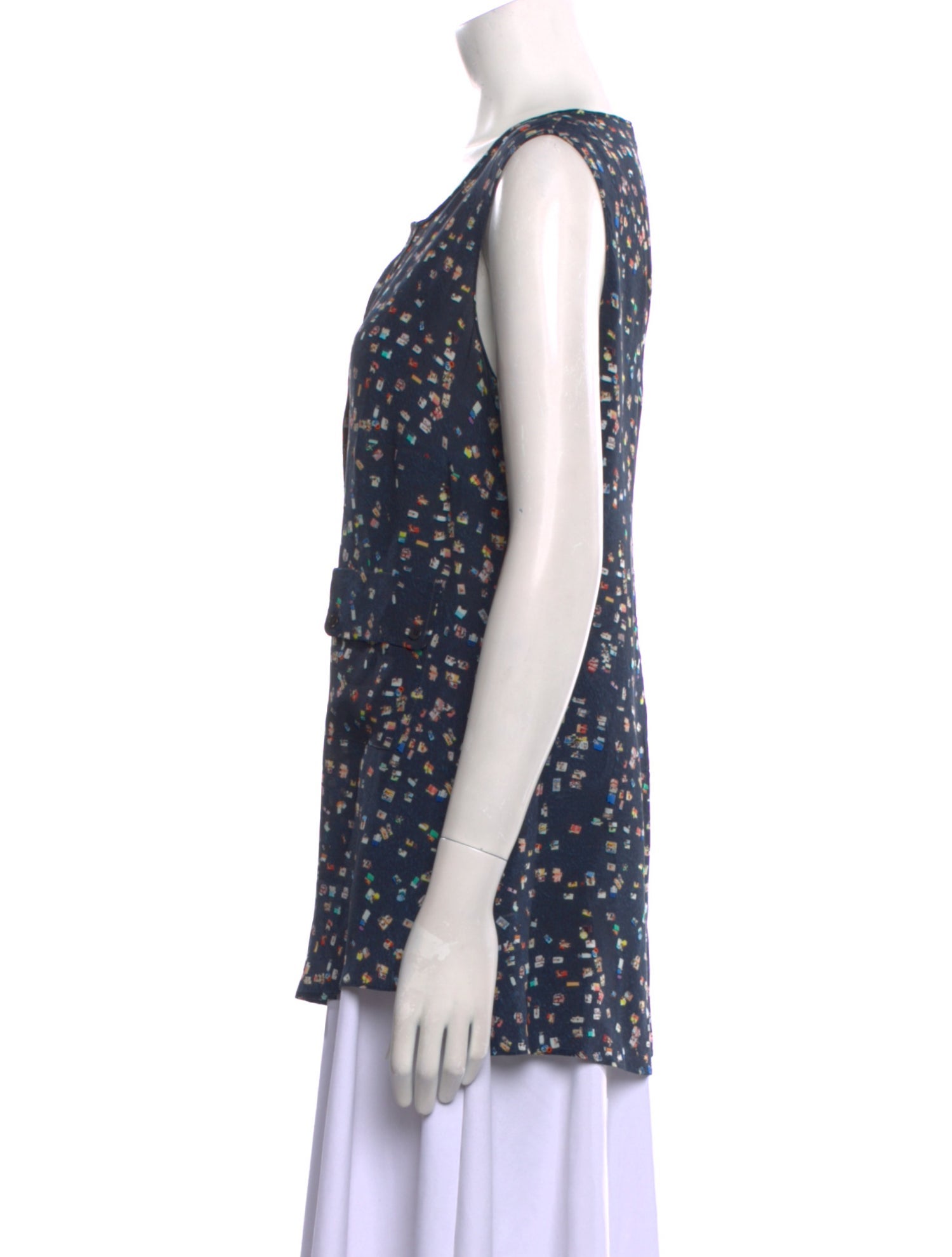 Akris Punto Silk Printed Tunic