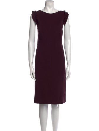 Akris Punto Bateau Neckline Knee-Length Dress
