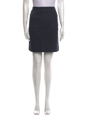 Akris Punto Polka Dot Print Mini Skirt