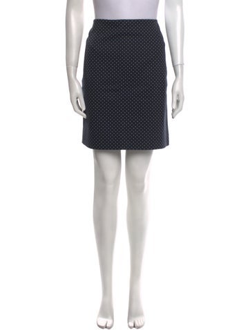 Akris Punto Skirts Polka Dot Print Mini Skirt M