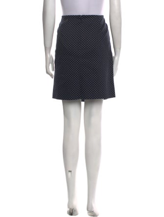 Akris Punto Polka Dot Print Mini Skirt