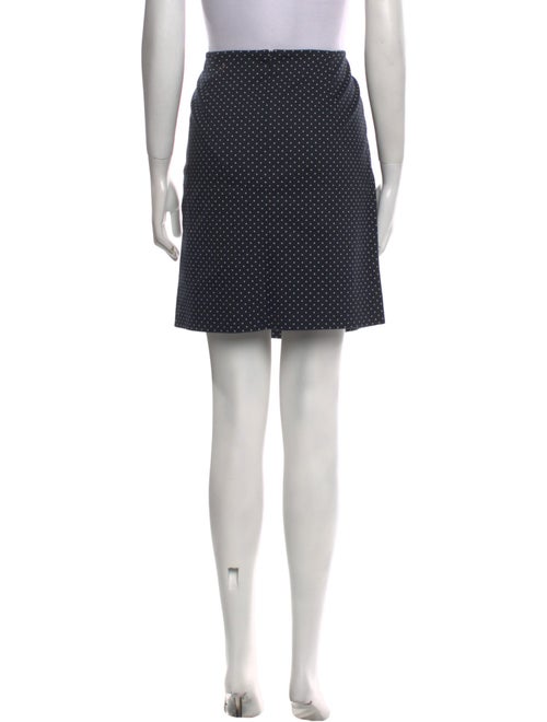 Akris Punto Polka Dot Print Mini Skirt