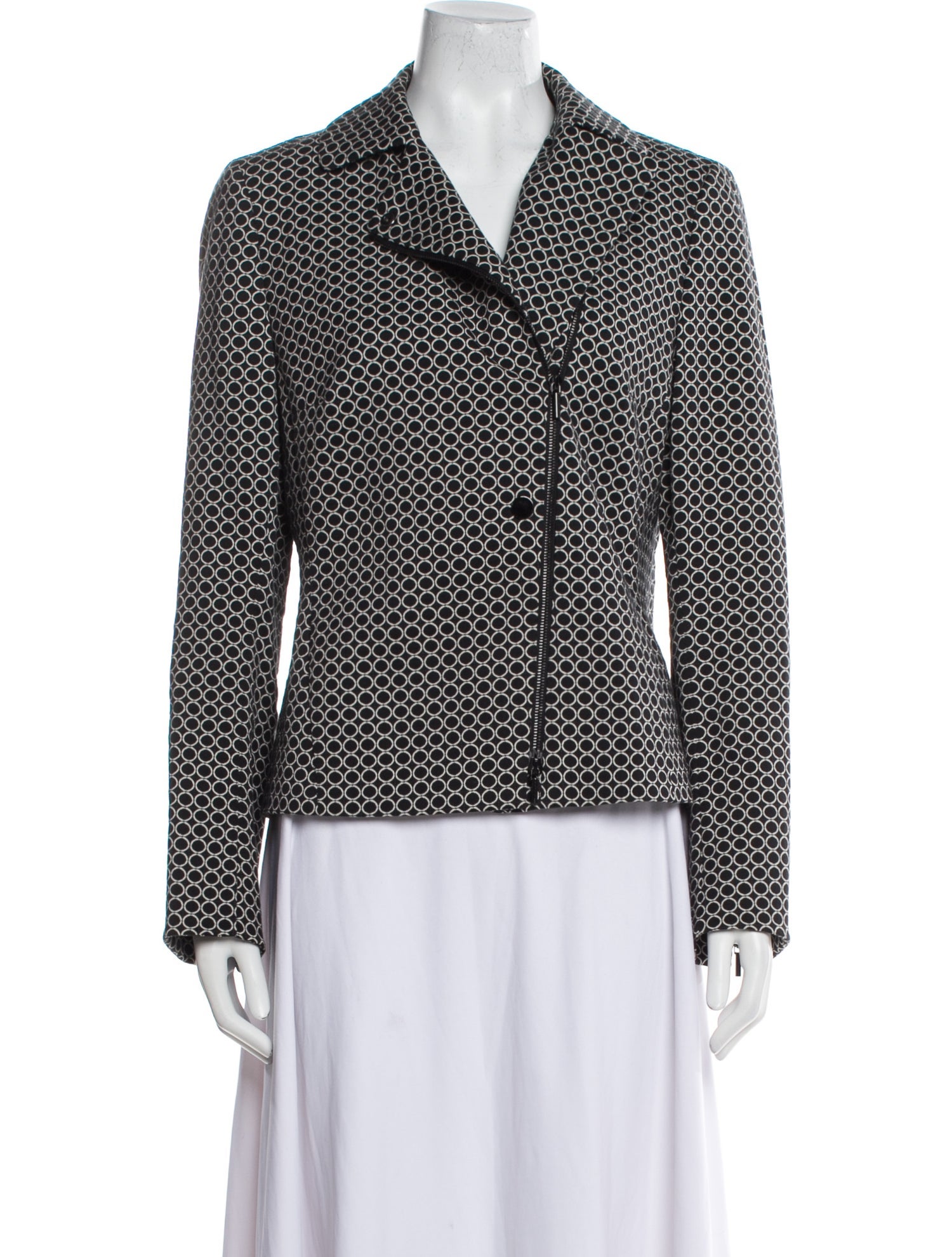 Akris Punto Printed Biker Jacket