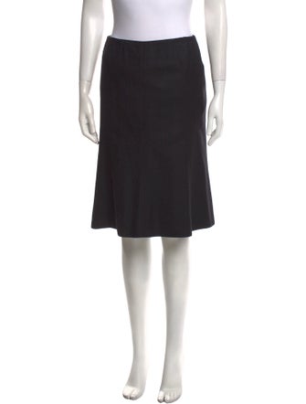 Akris Punto Cutout Accent Knee-Length Skirt