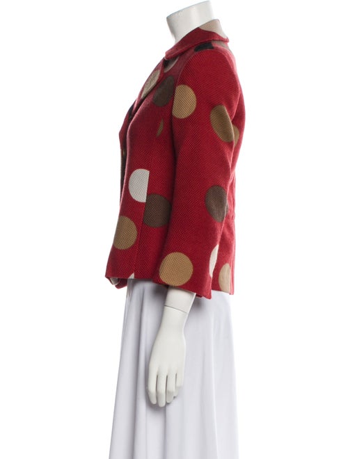 Akris Punto Wool Polka Dot Print Blazer