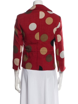 Akris Punto Wool Polka Dot Print Blazer