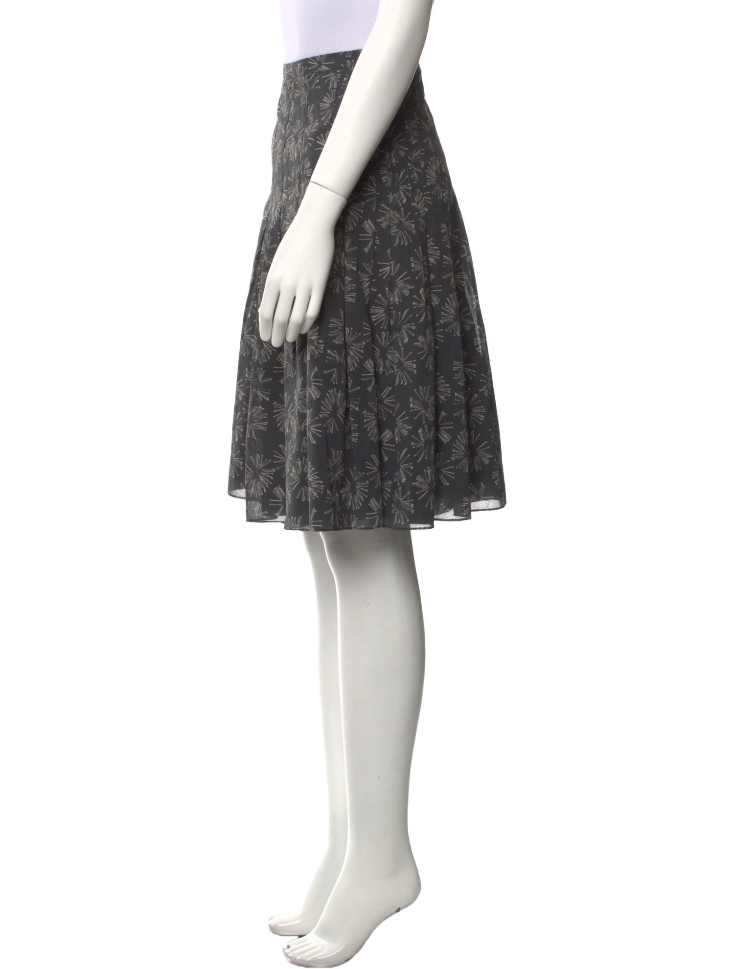 Akris Punto Printed Knee-Length Skirt