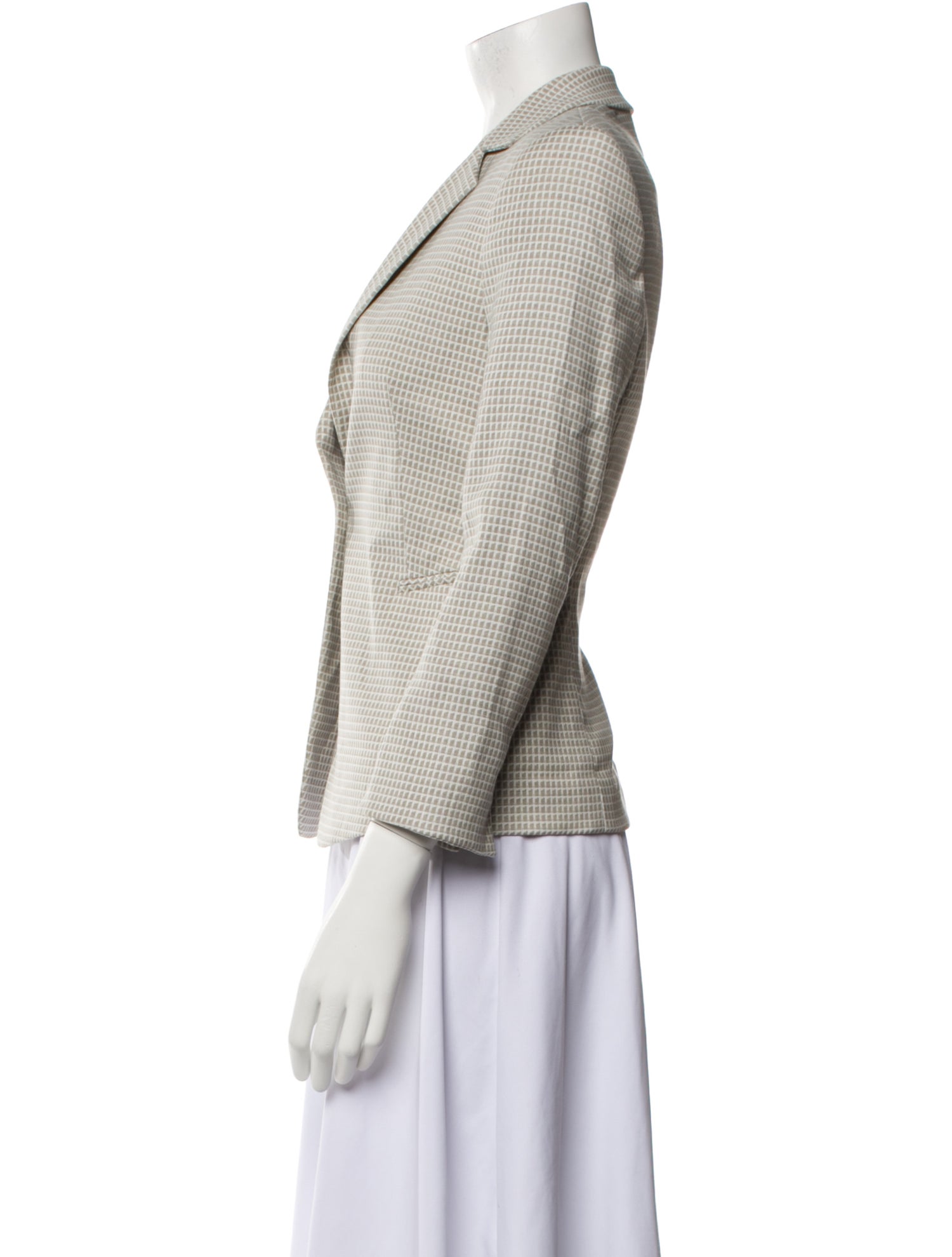 Akris Punto Plaid Print Blazer