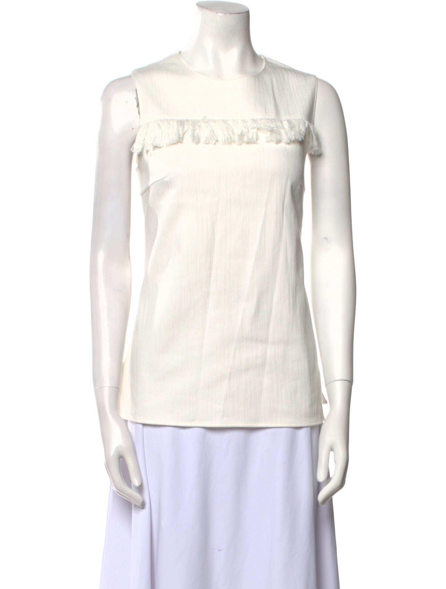 Akris Punto Square Neckline Sleeveless Top