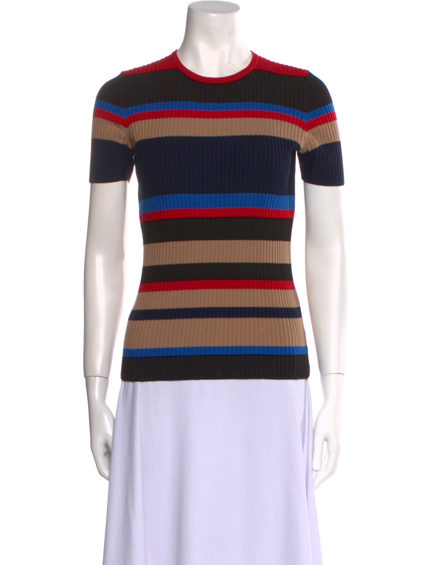 Akris Punto Wool Striped T-Shirt