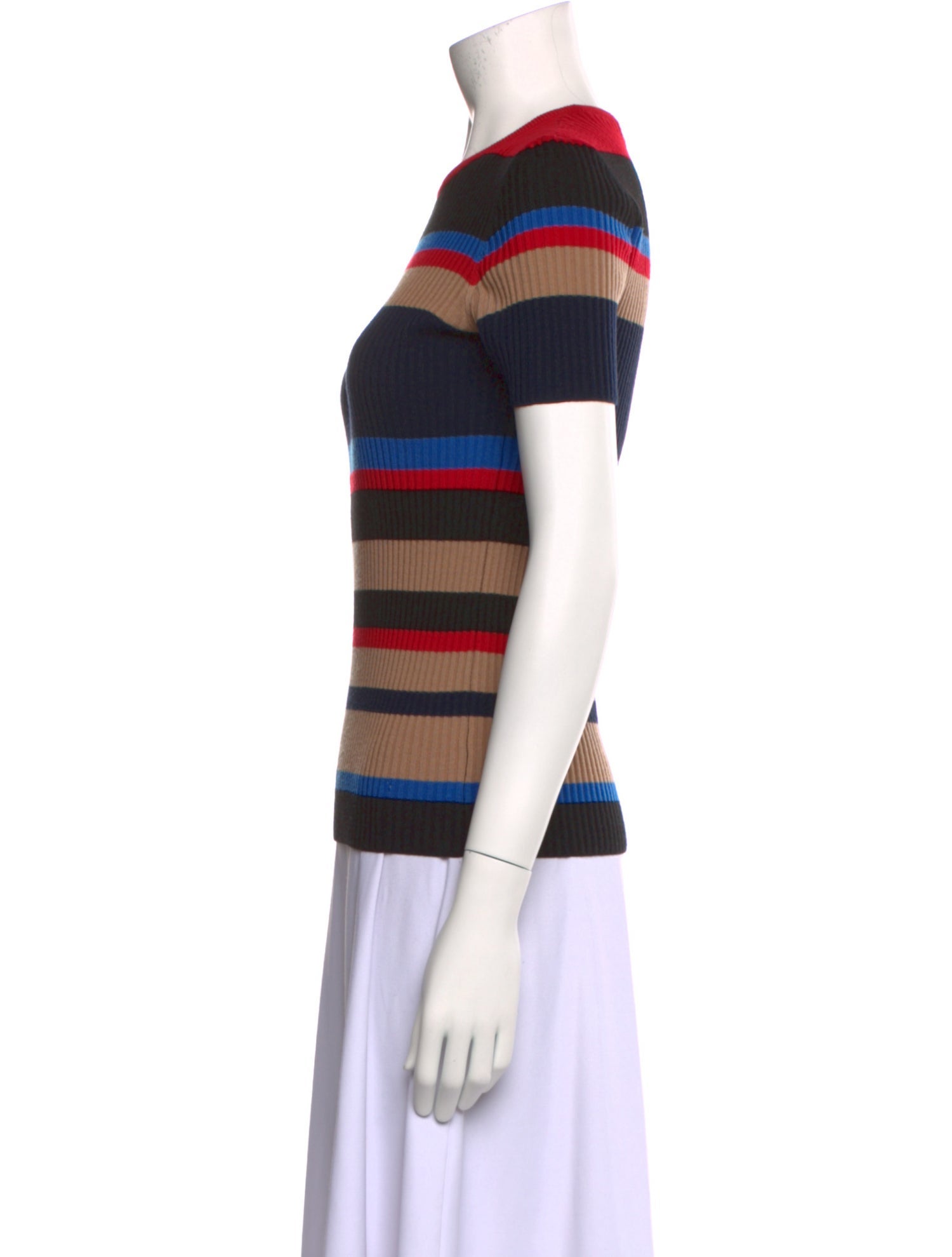 Akris Punto Wool Striped T-Shirt