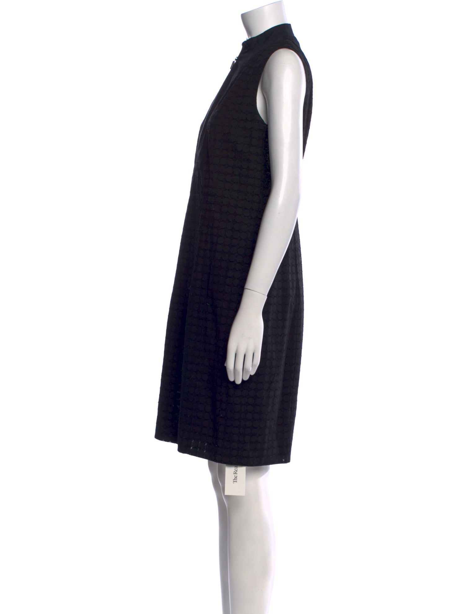 Akris Punto Mock Neck Knee-Length Dress