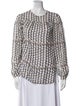 Akris Punto Printed Crew Neck Blouse