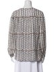 Akris Punto Printed Crew Neck Blouse