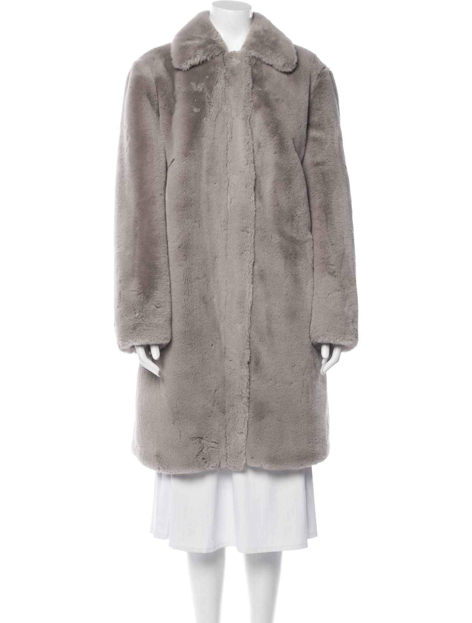 Akris Punto Faux Fur Coat