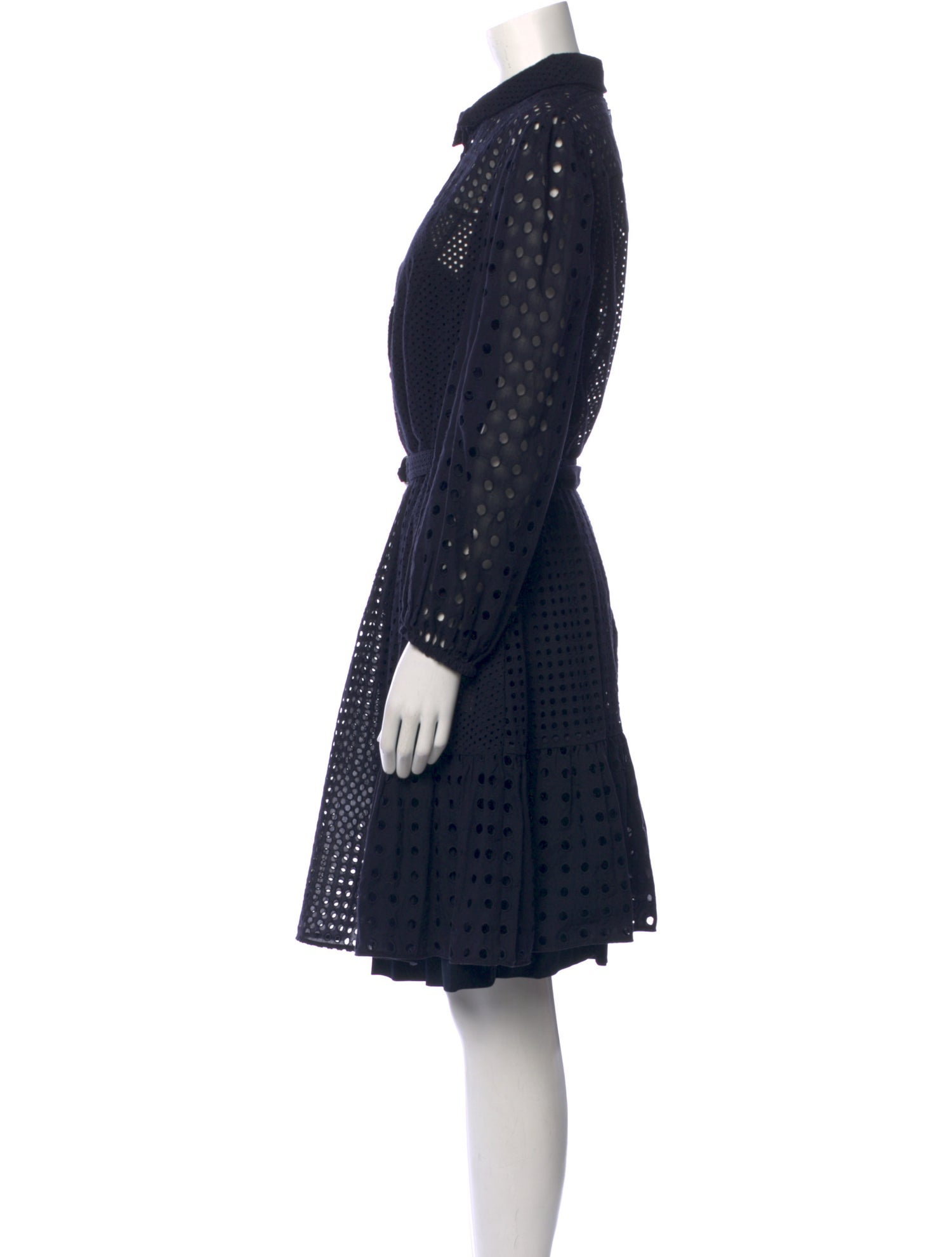 Akris Punto Polka Dot Print Knee-Length Dress