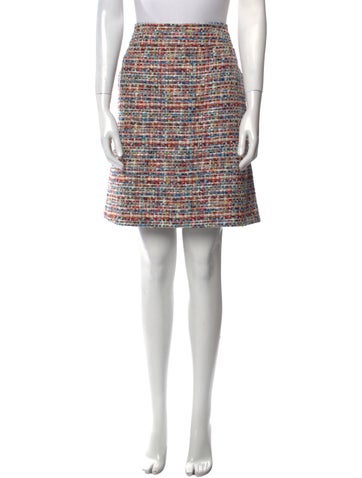 Akris Punto Skirts Tweed Pattern Knee-Length Skirt XL