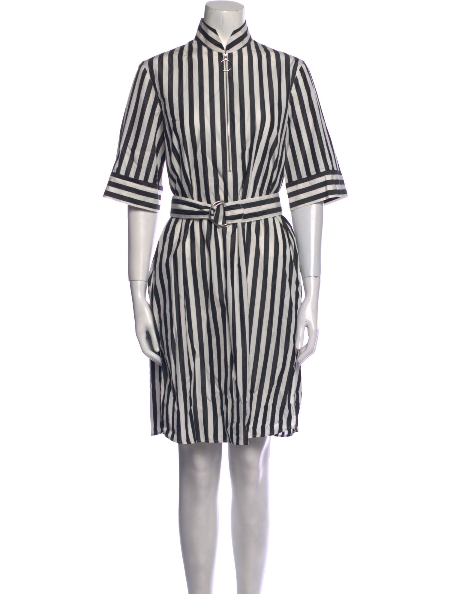Akris Punto Striped Knee-Length Dress w/ Tags