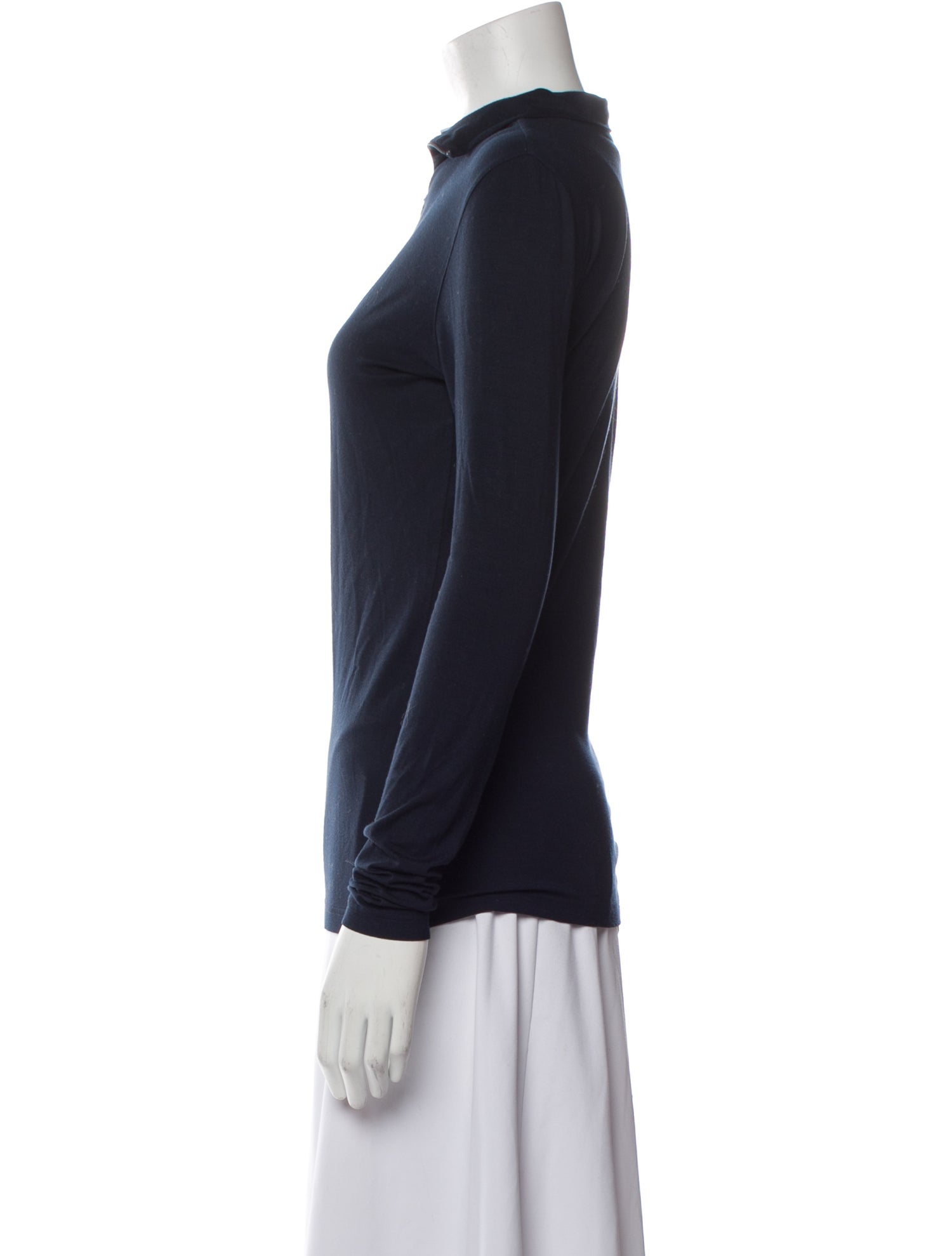 Akris Punto Mock Neck Long Sleeve Sweatshirt