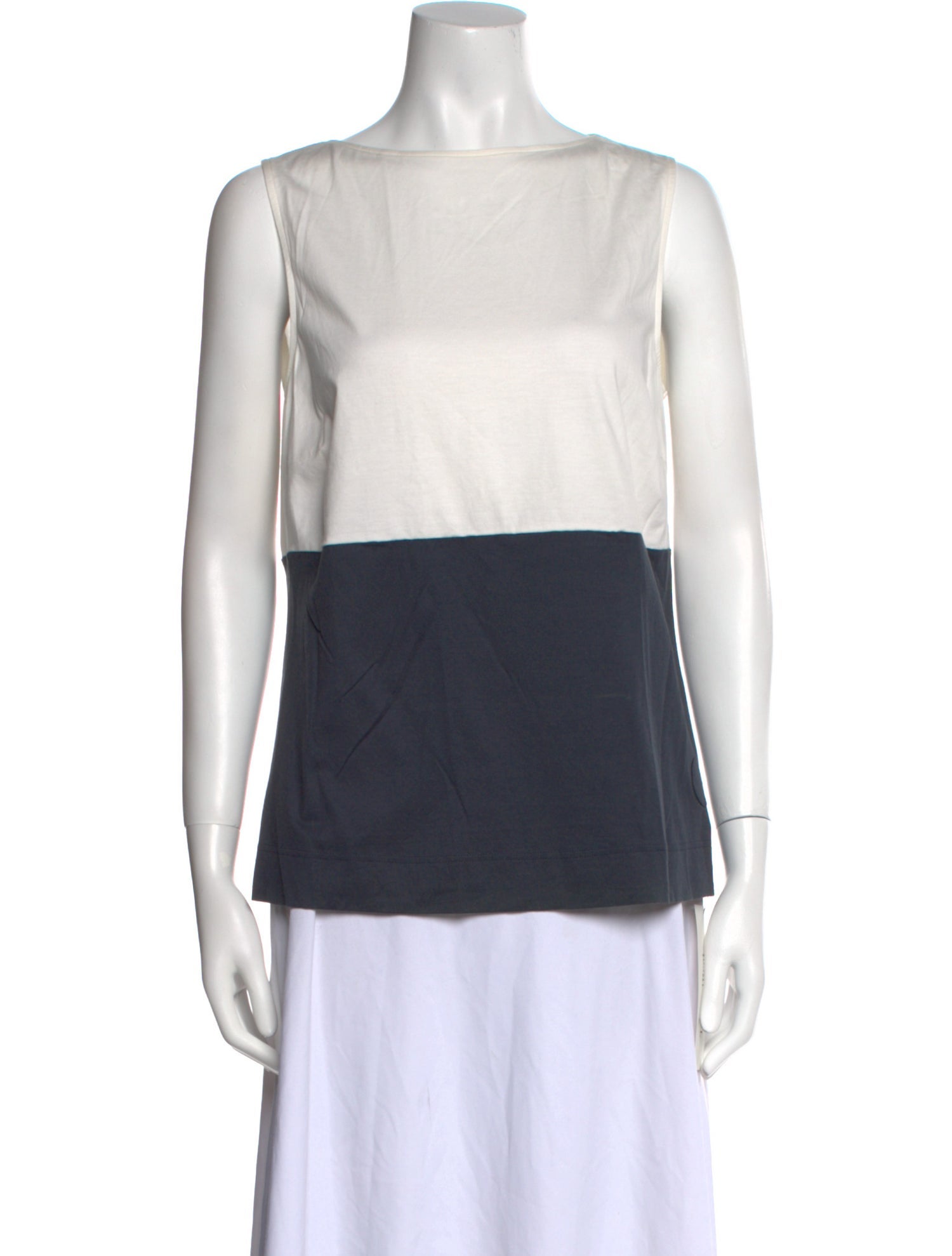 Akris Punto Bateau Neckline Sleeveless Top