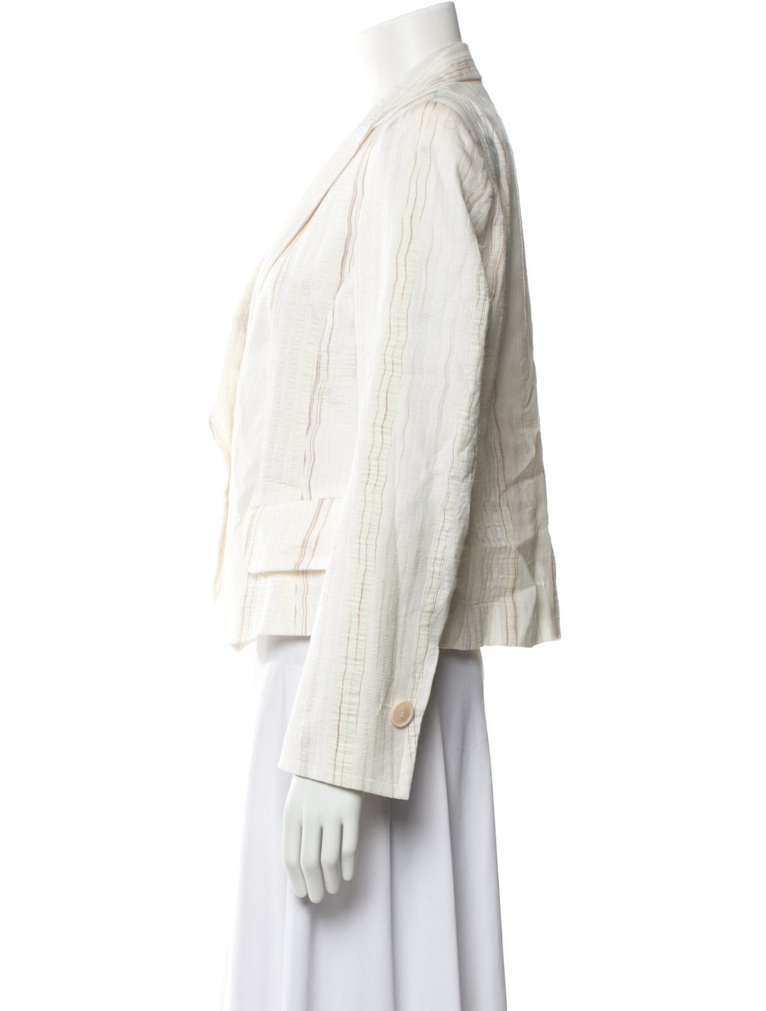 Akris Punto Linen Striped Blazer