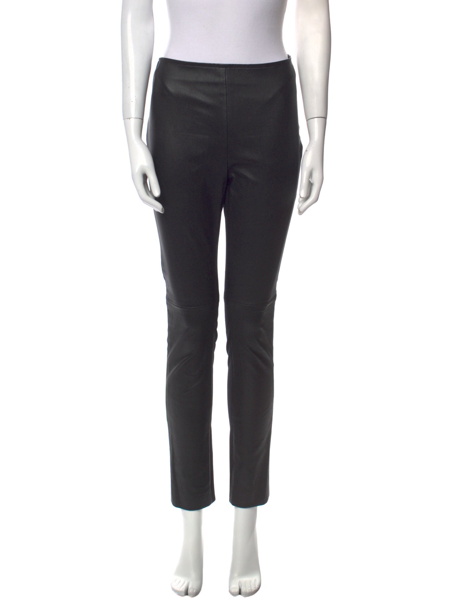 Akris Punto Leather Skinny Leg Pants
