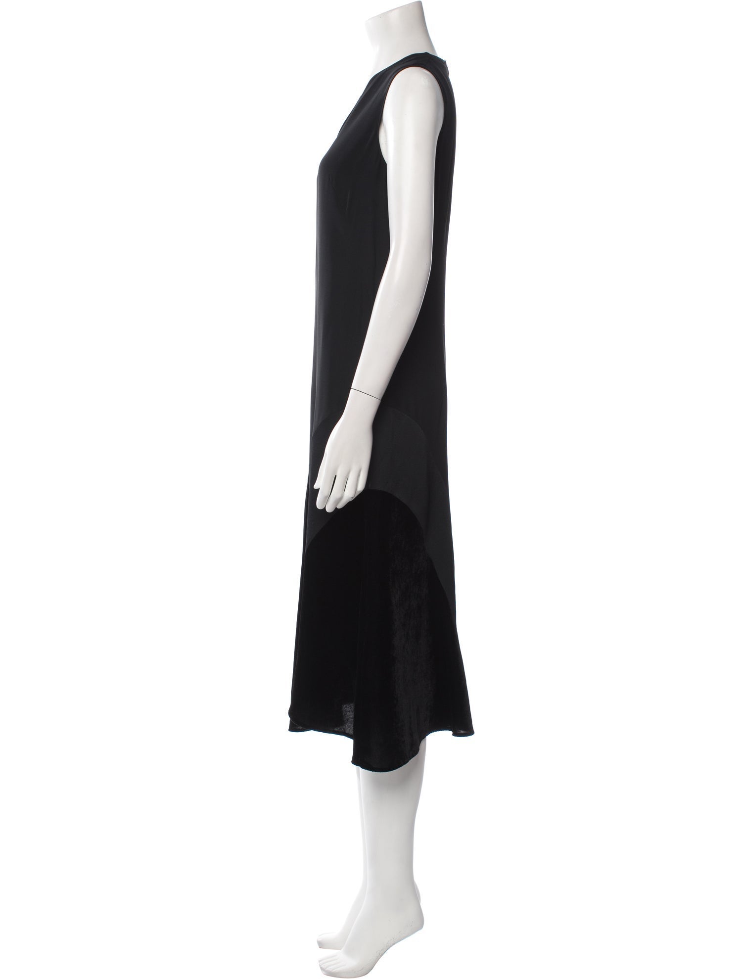 Akris Punto V-Neck Midi Length Dress