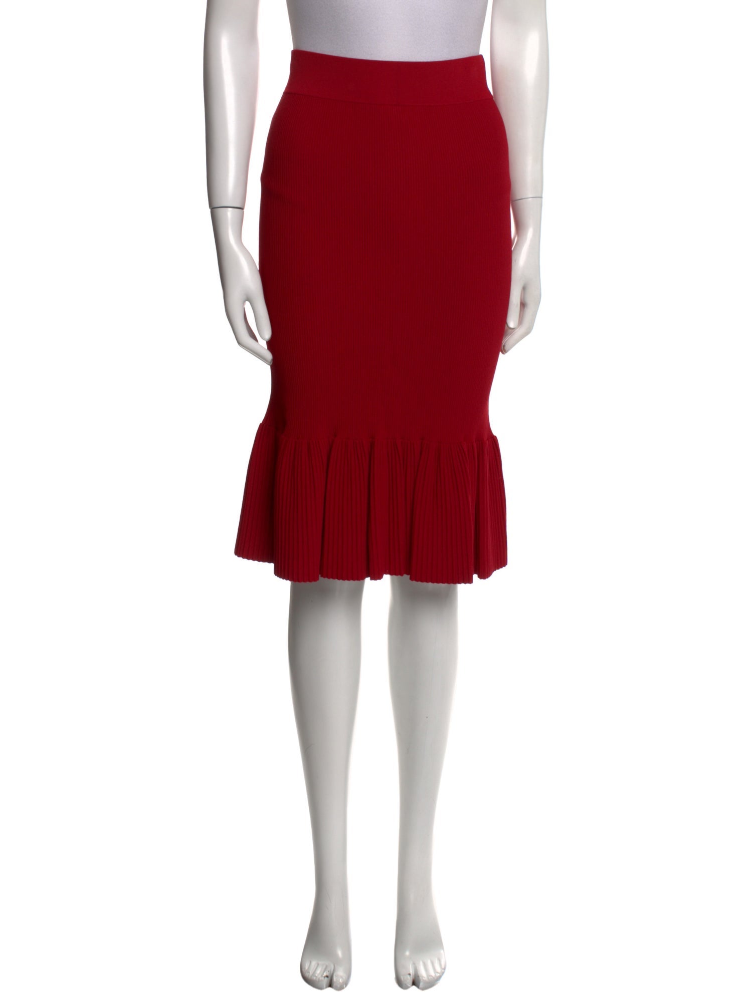 Akris Punto Pleated Accents Knee-Length Skirt