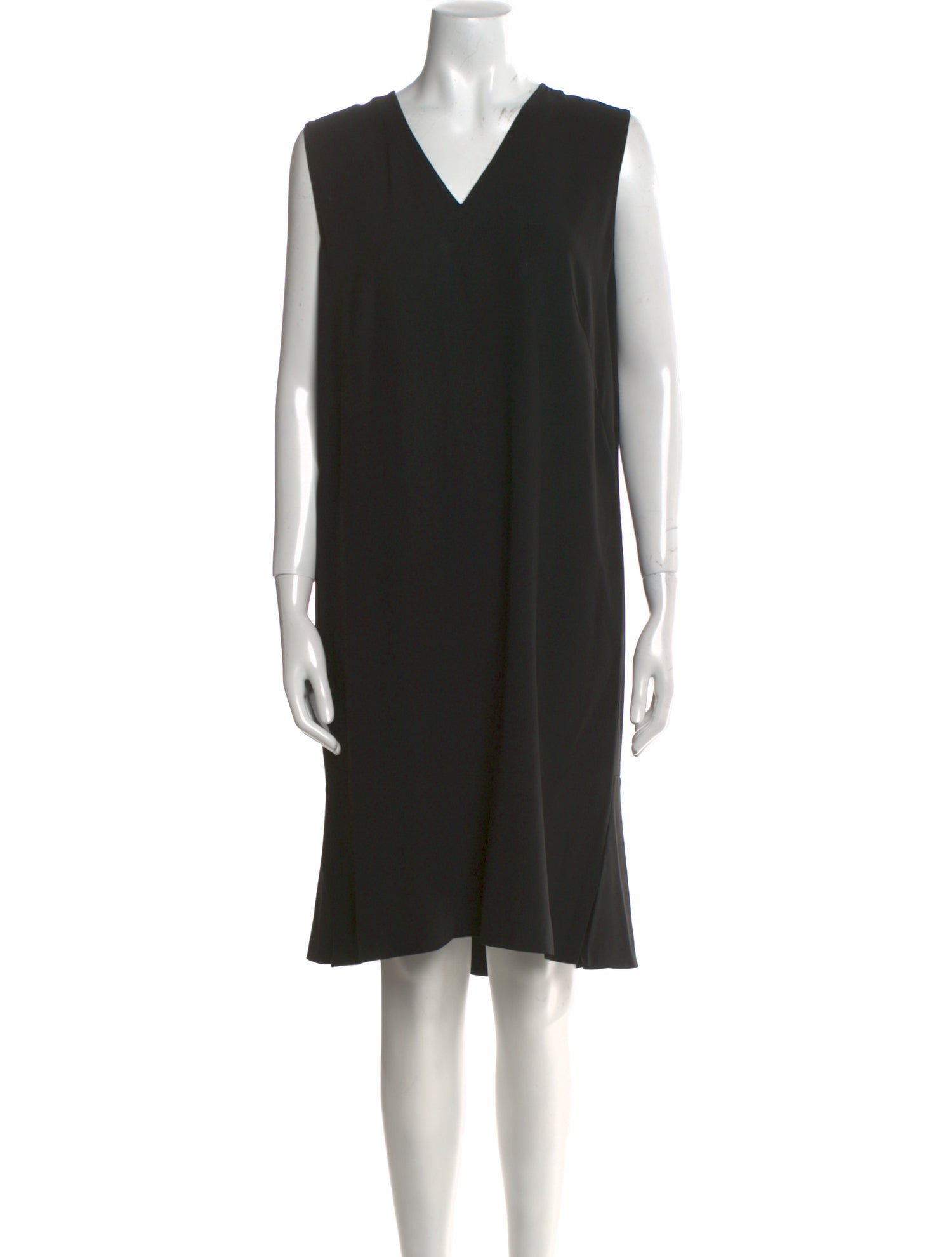Akris Punto V-Neck Knee-Length Dress