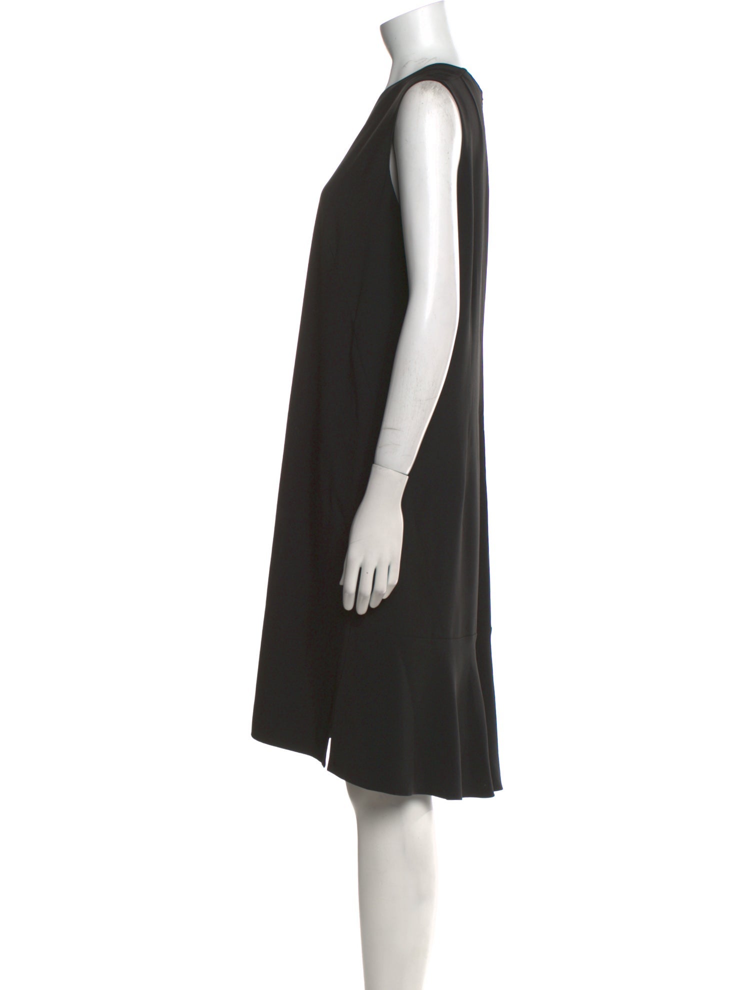 Akris Punto V-Neck Knee-Length Dress