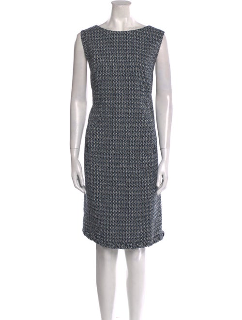 Akris Punto Tweed Pattern Knee-Length Dress