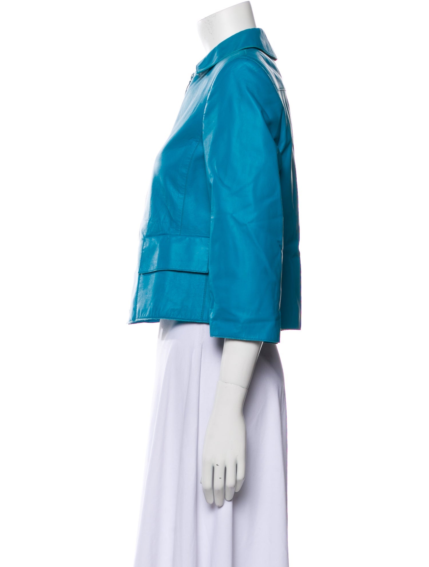 Akris Punto Leather Biker Jacket