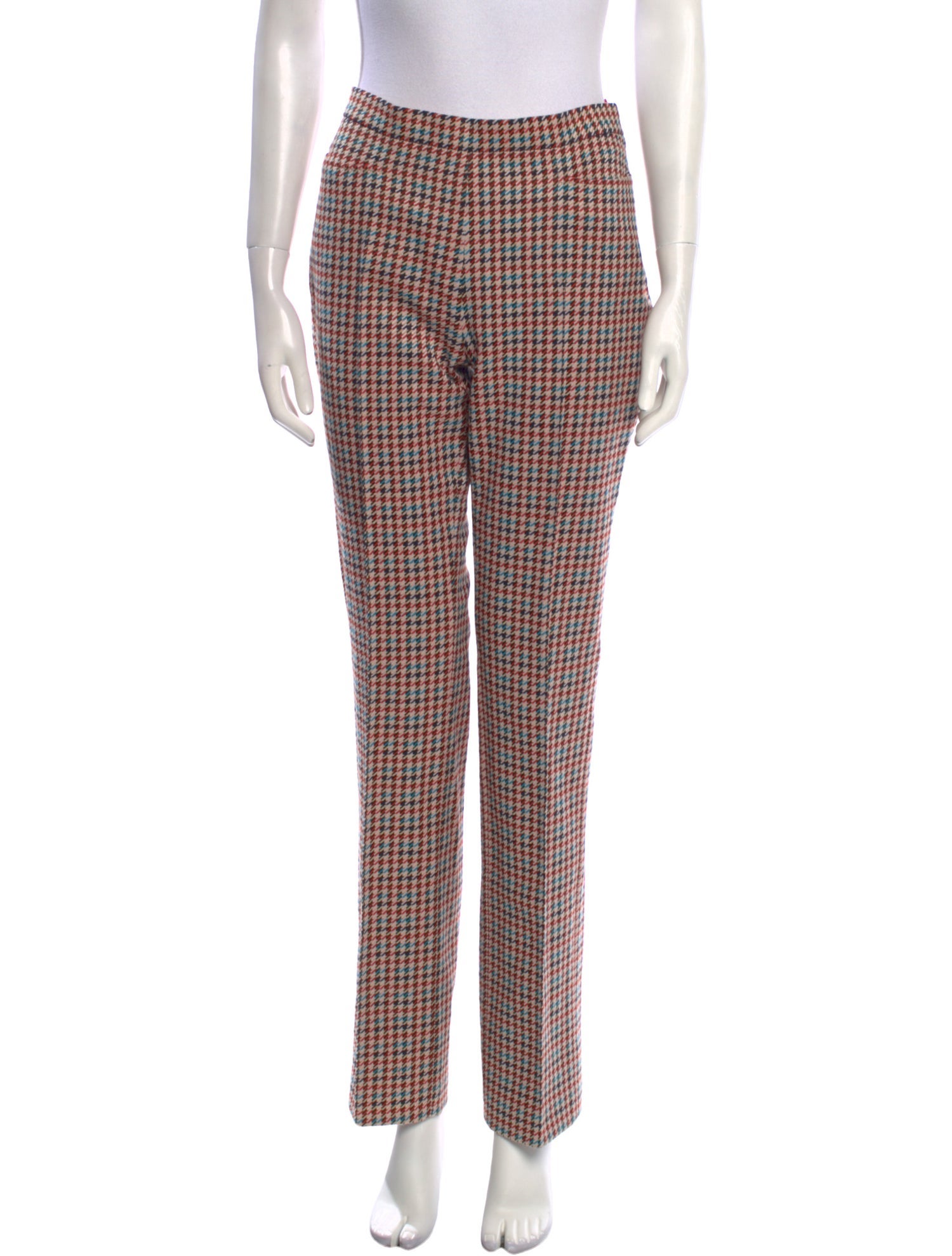 Akris Punto Plaid Print Skinny Leg Pants