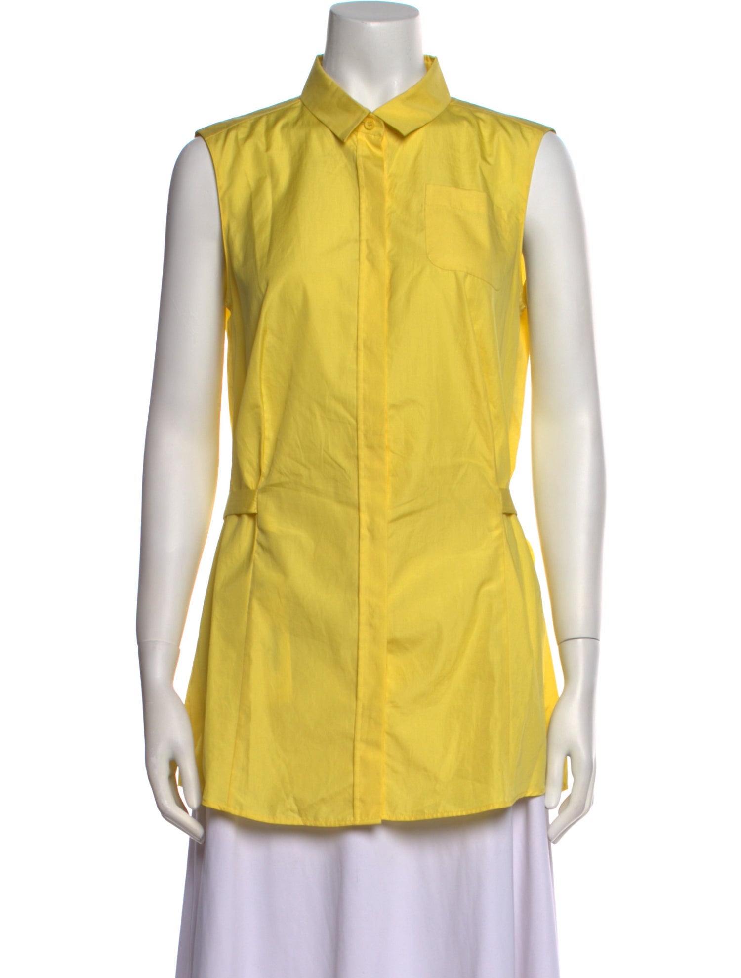 Akris Punto Sleeveless Button-Up Top