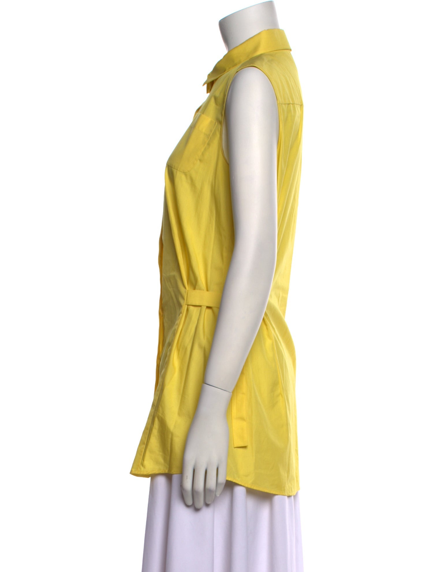 Akris Punto Sleeveless Button-Up Top