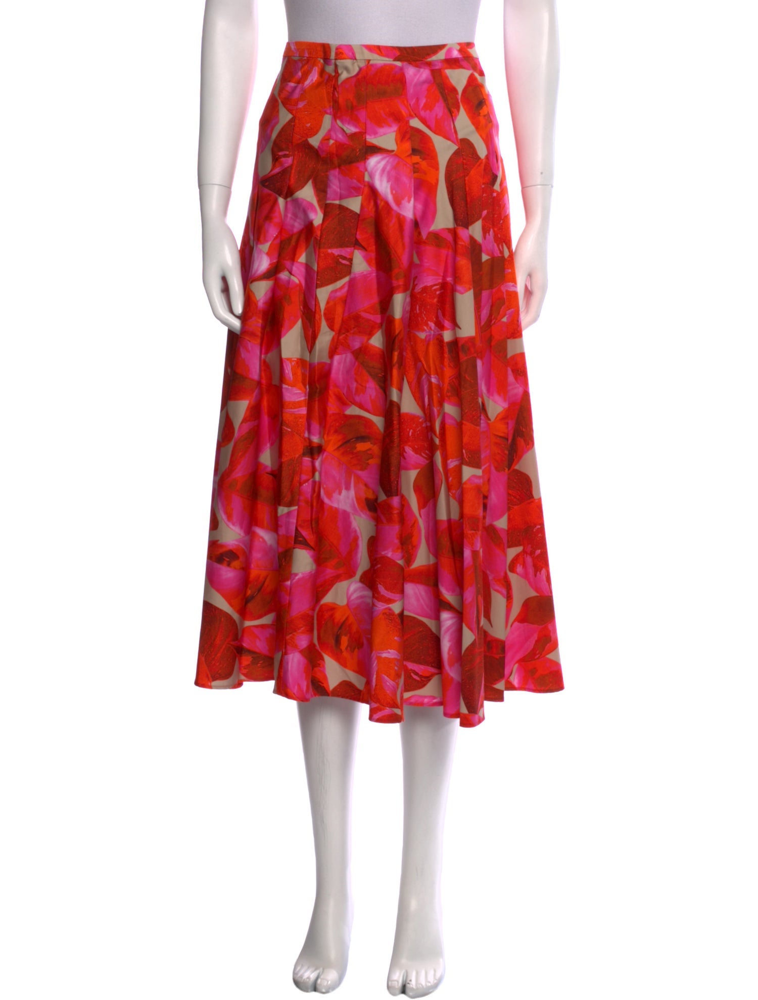 Akris Punto Printed Midi Length Skirt