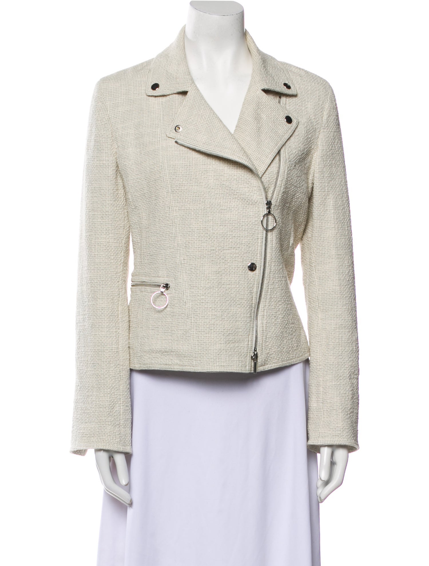 Akris Punto Tweed Pattern Blazer