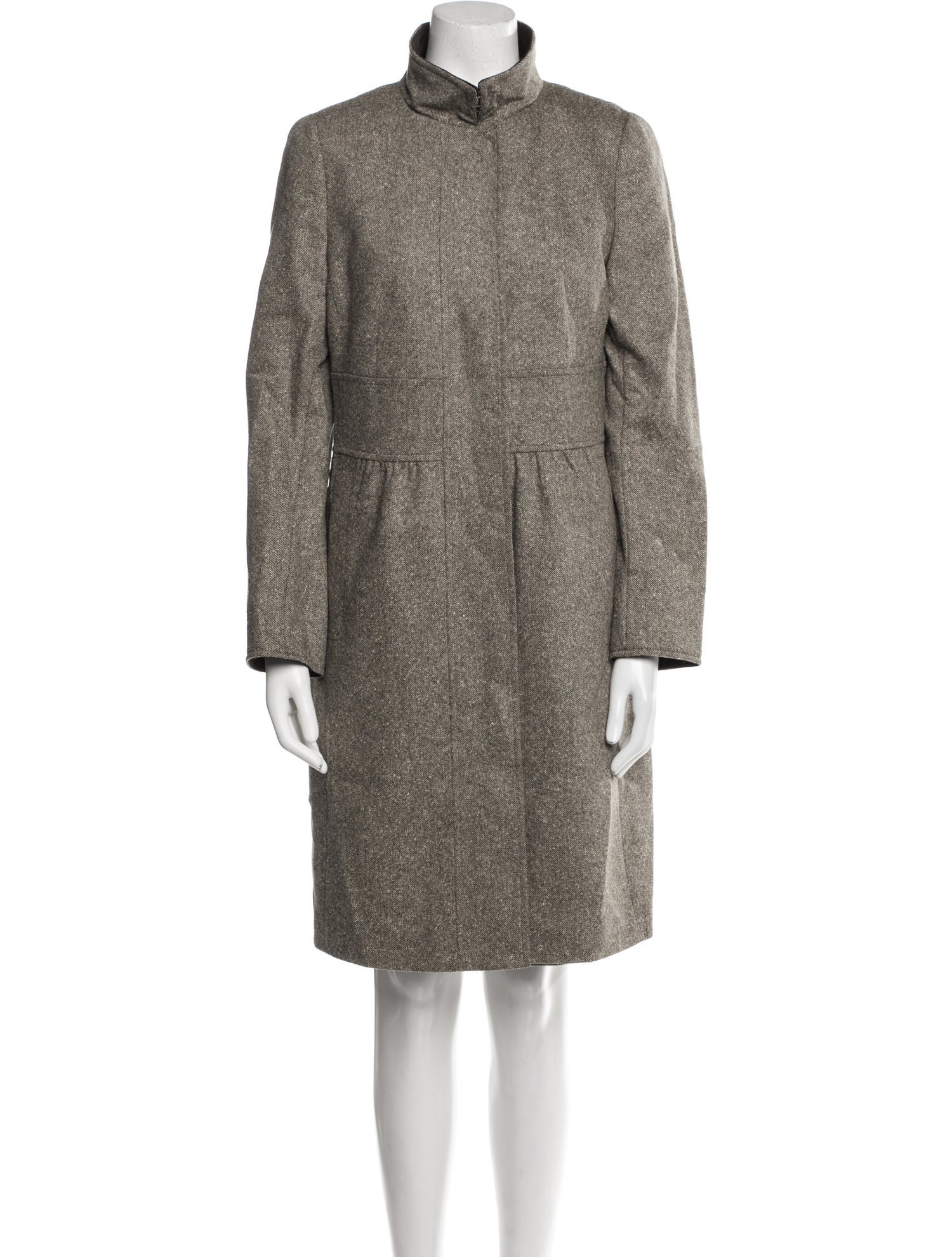 Akris Punto Wool Leather Trim Embellishment Dress Set