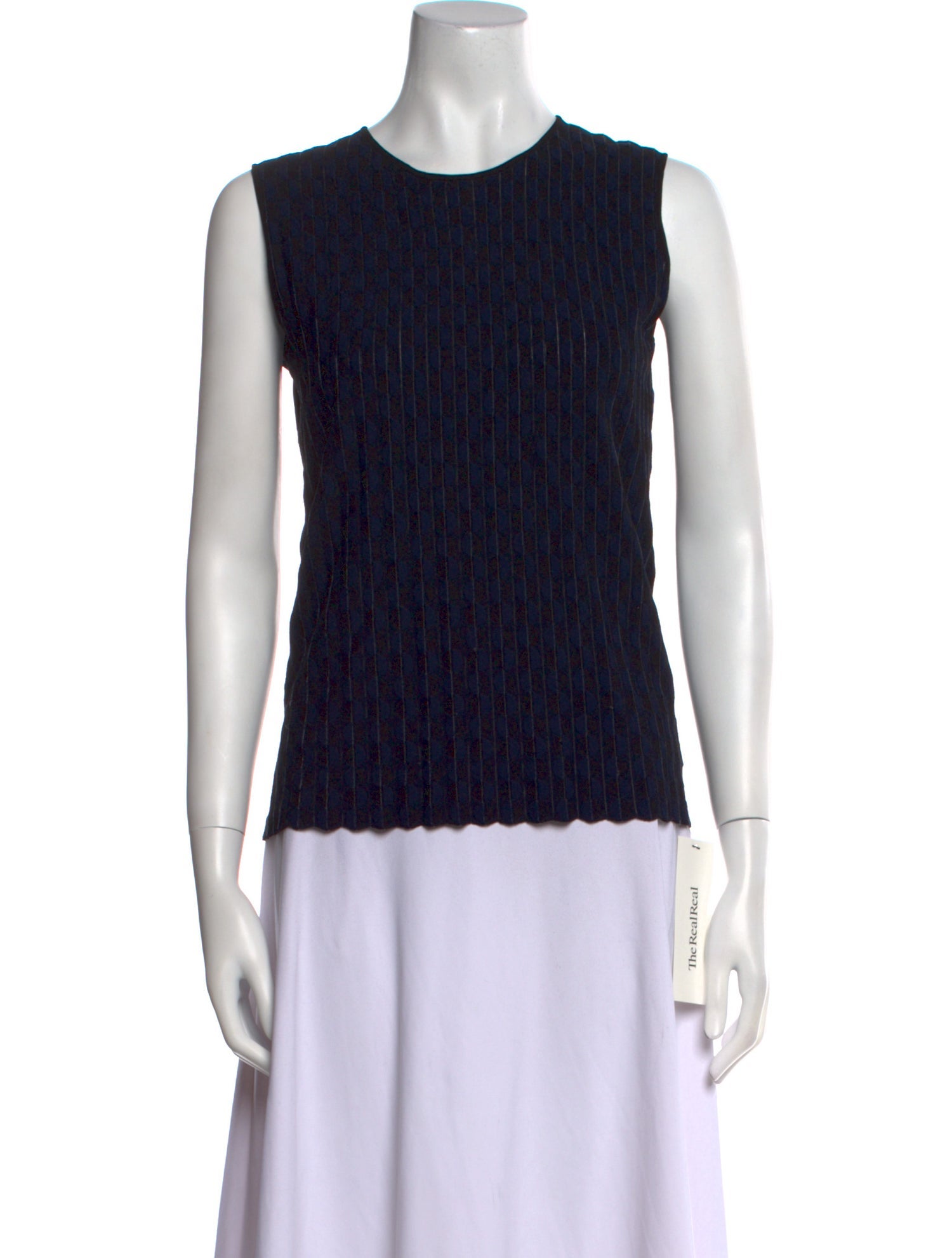 Akris Punto Crew Neck Sleeveless Top