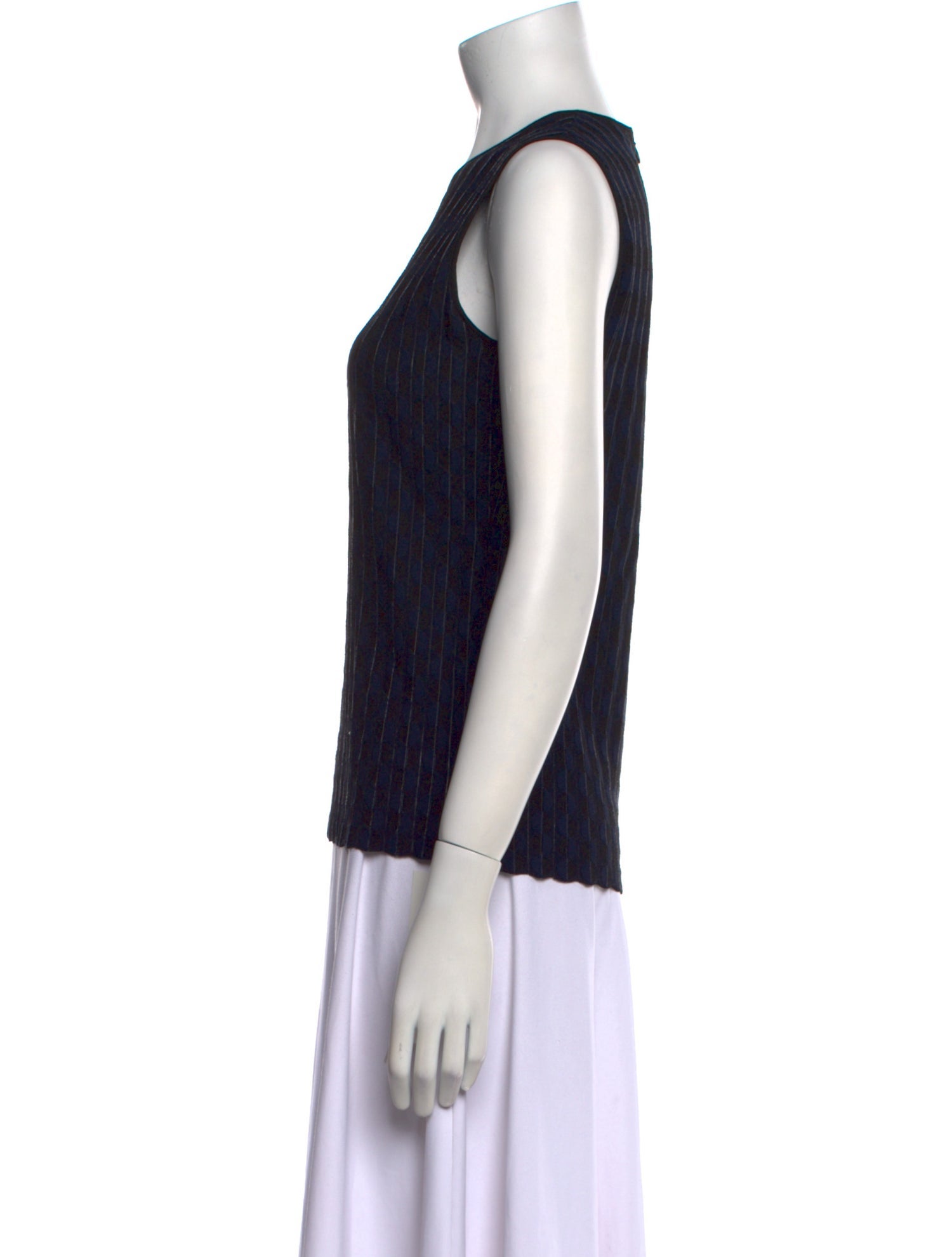 Akris Punto Crew Neck Sleeveless Top