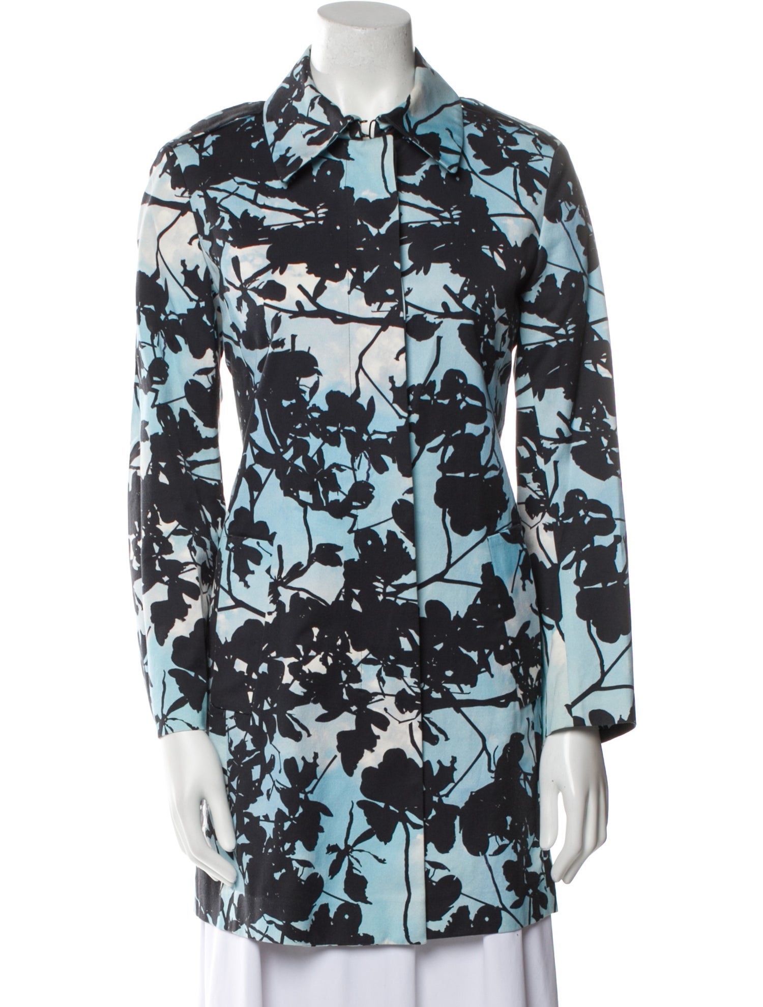Akris Punto Printed Trench Coat