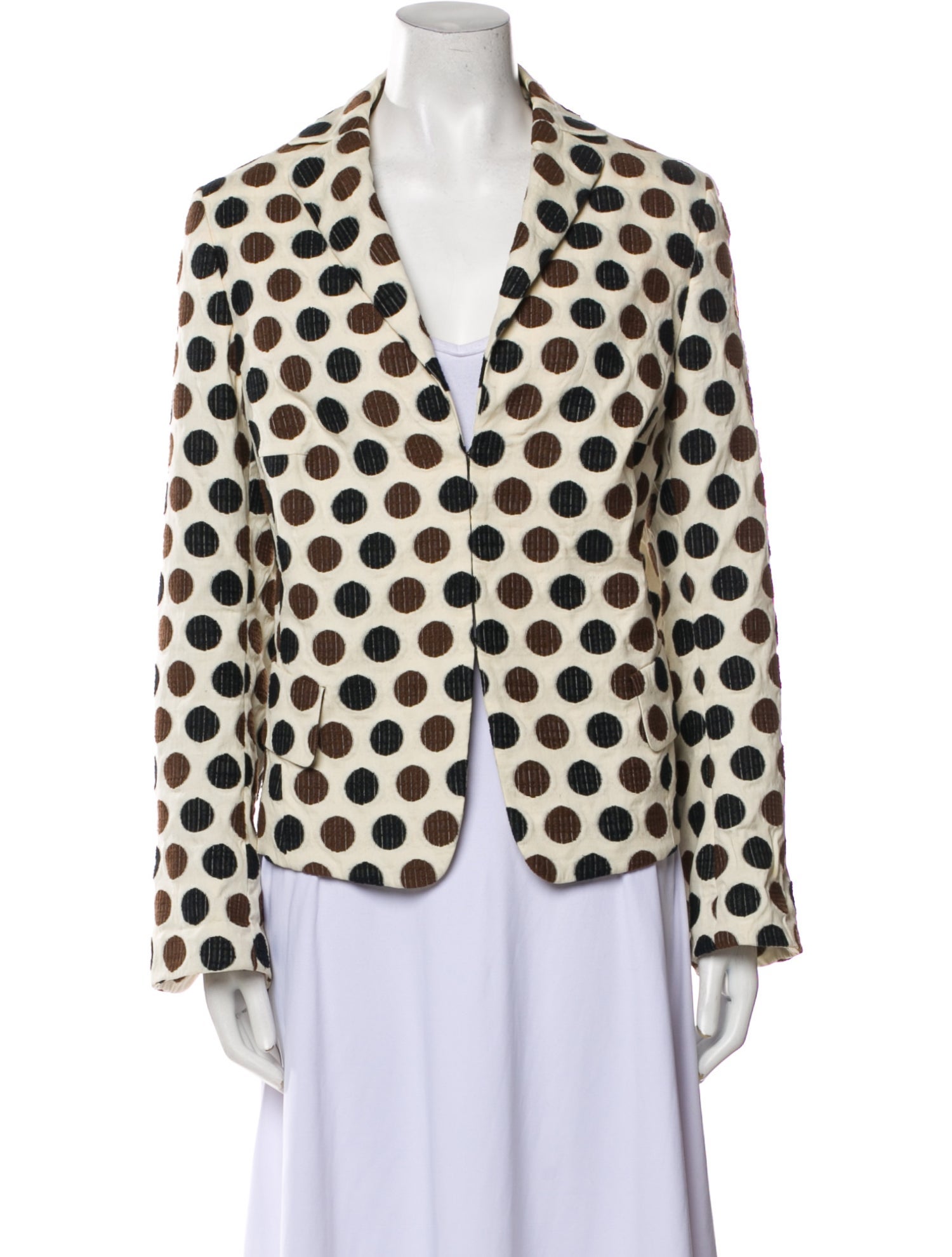 Akris Punto Polka Dot Print Blazer