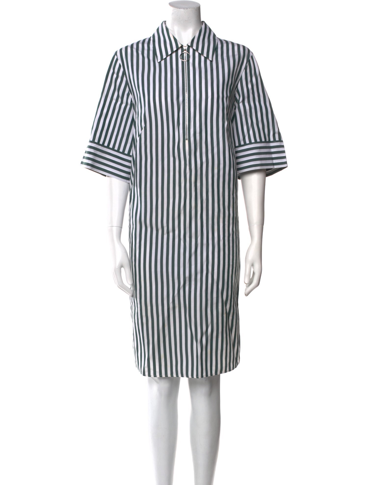 Akris Punto Striped Knee-Length Dress