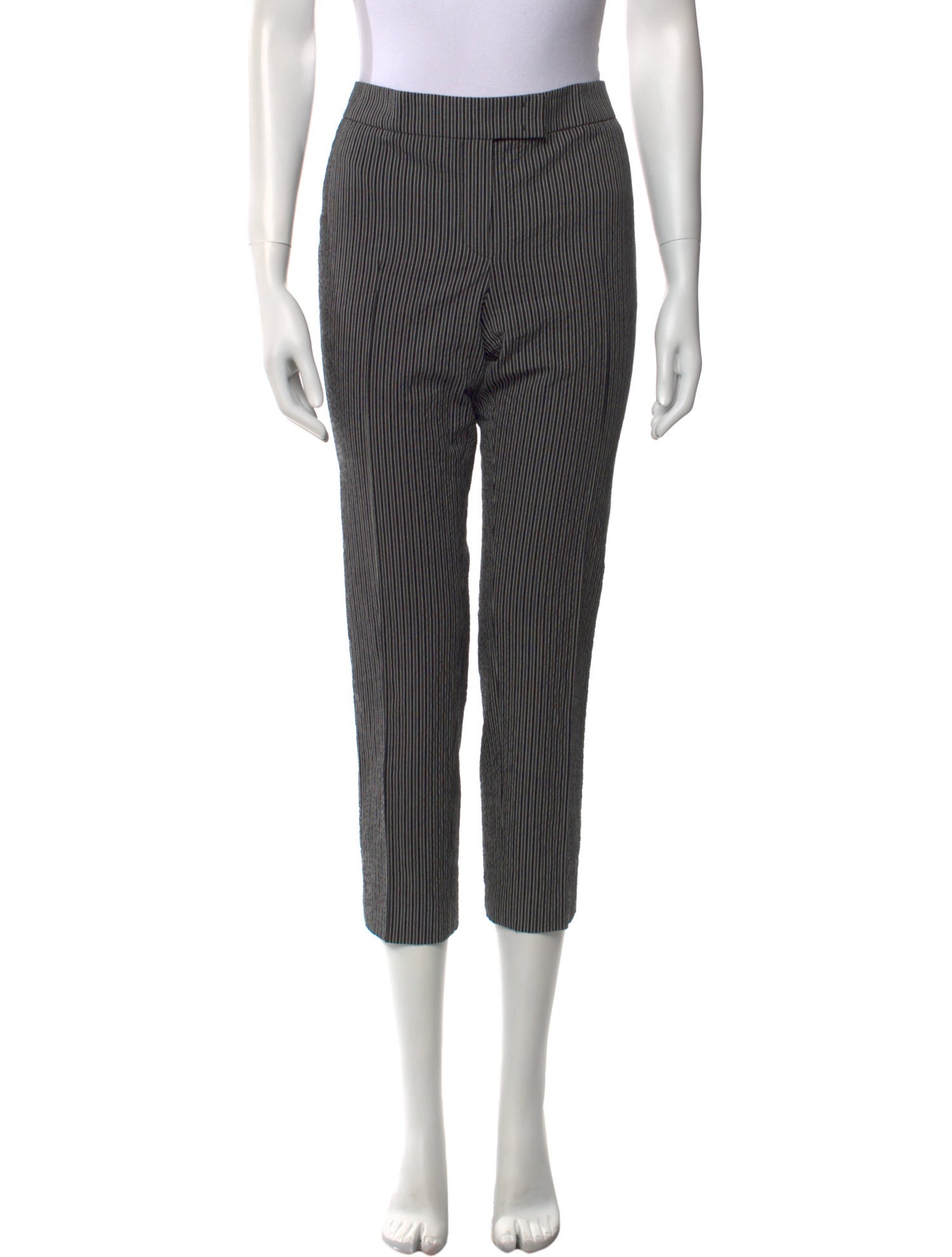Akris Punto Striped Straight Leg Pants