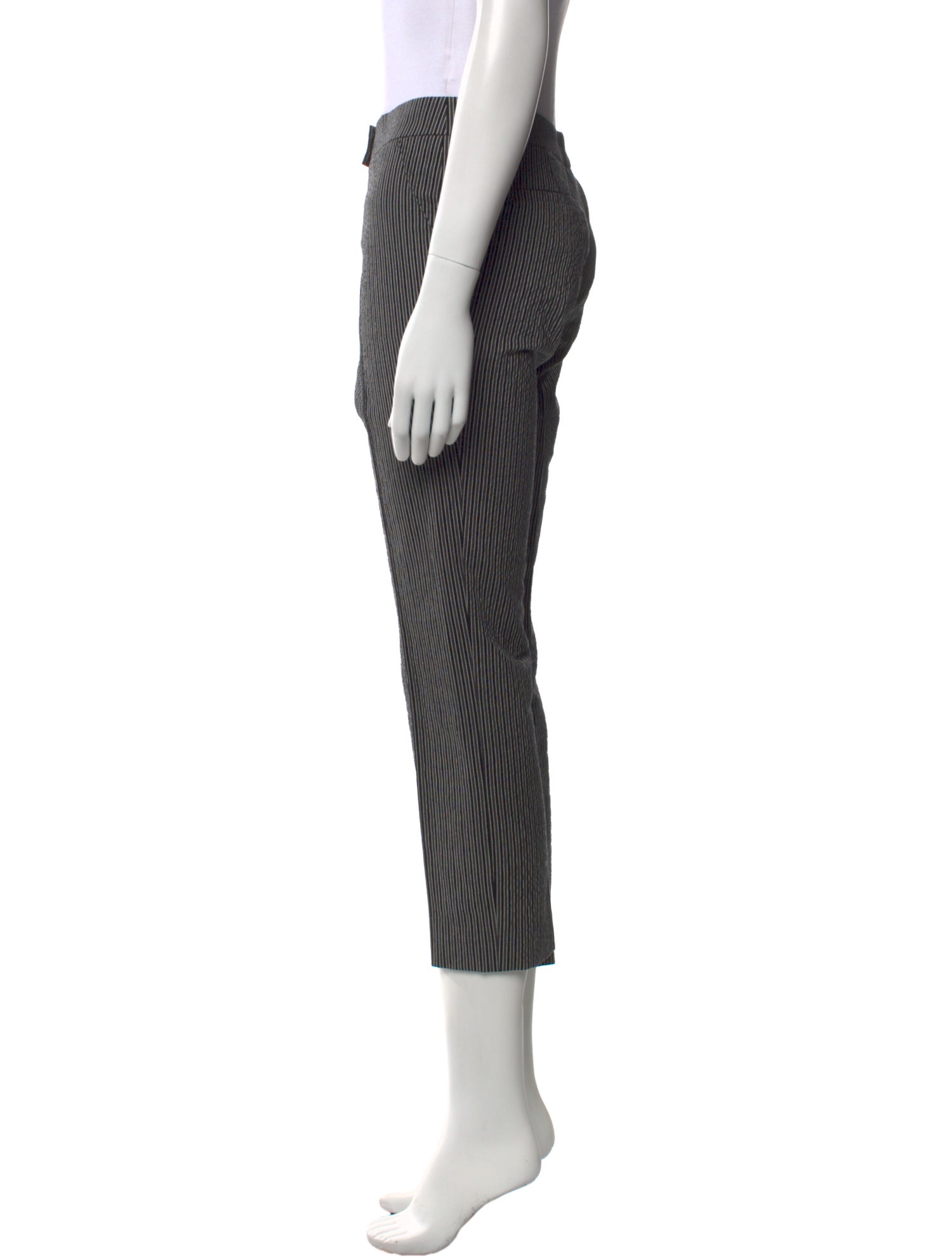Akris Punto Striped Straight Leg Pants
