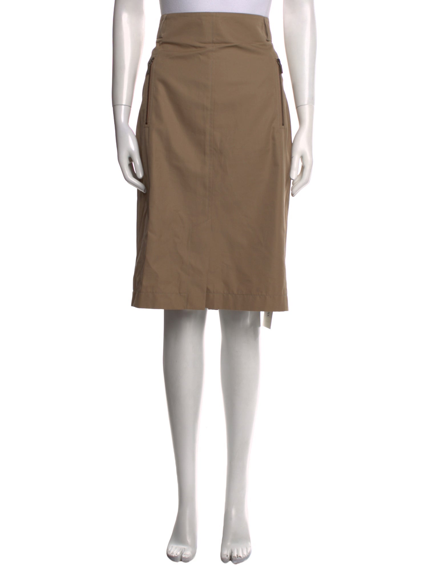 Akris Punto Pleated Accents Knee-Length Skirt