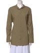 Akris Punto Long Sleeve Button-Up Top