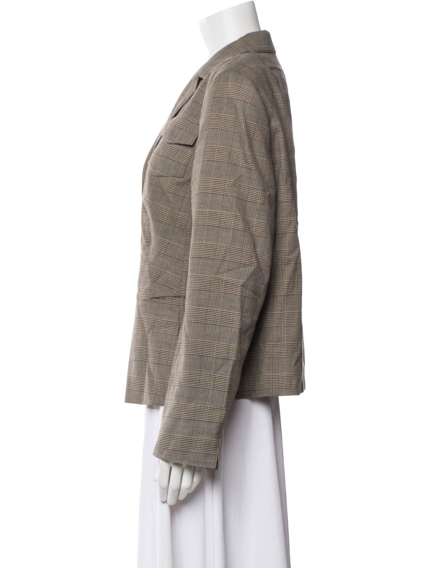 Akris Punto Plaid Print Blazer