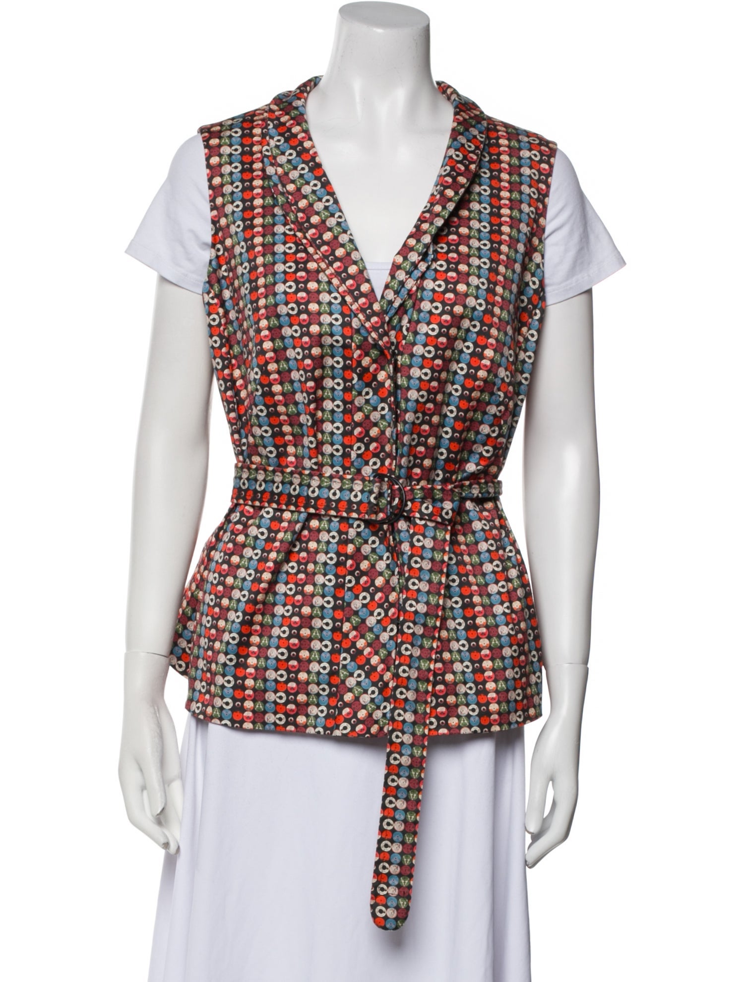 Akris Punto Printed Vest w/ Tags