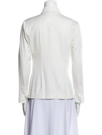 Akris Punto Long Sleeve Button-Up Top